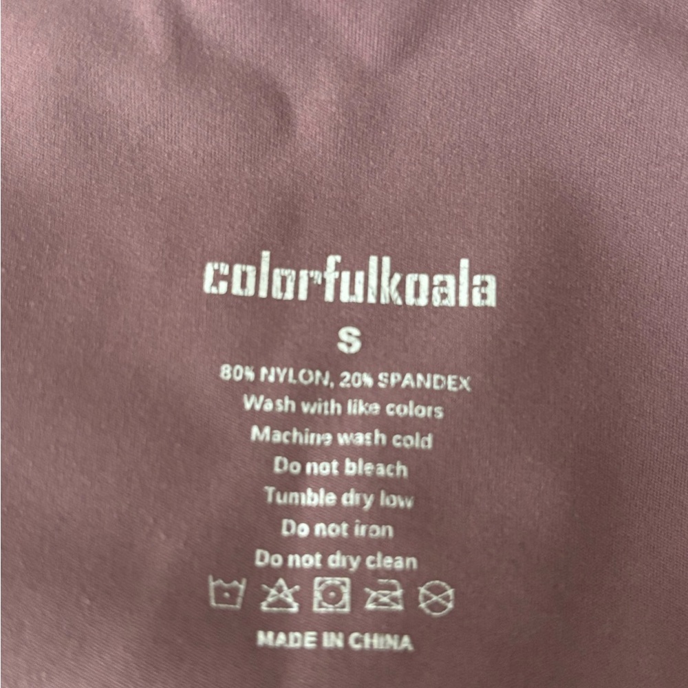 Stylish Women's Leggings - Teal, Mint, Mauve, and Dark Purple - Picture 4 of 6